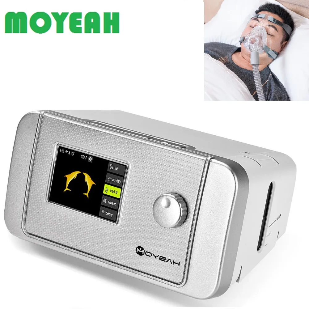 MOYEAH анти храп CPAP Машина с носовой полностью Маска трубки увлажнитель портативный CPAP медицинское оборудование для сна апноэ ОСА