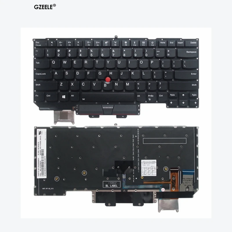 

US/LA/JP New For Lenovo TThinkPad X1 Carbon Gen 5th 6th 2017 2018 Keyboard US Backlit 01ER623 SN20M08031