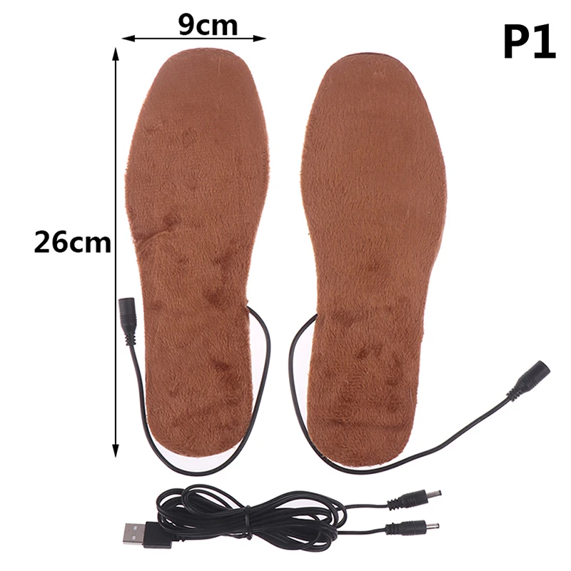 3 размера, Электрический usb-разъем, теплые носки, подушечки для ног, согревающие стельки, Электрический нагрев, стельки для обуви, принадлежности для мужчин и женщин - Цвет: P1