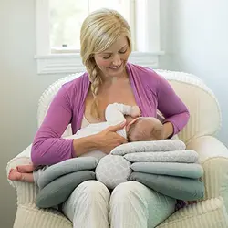 Новая удобная мягкая подушка для кормления Новорожденный ребенок Грудное вскармливание защита головы Регулируемая мама Кормление