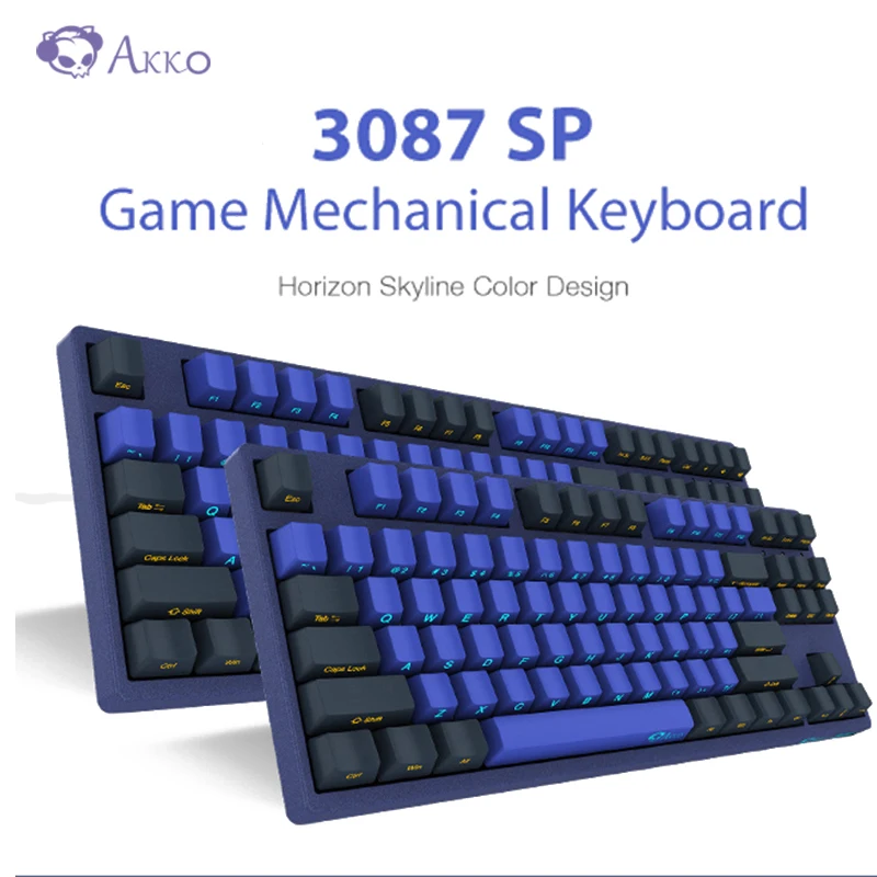 AKKO 3087 SP Horizon игровая механическая клавиатура 87 клавиш TYPE-C USB проводной PBT компьютерный геймер Вишневый выключатель MX 1ms скорость отклика