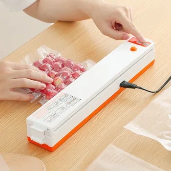 

1pcs Electric Vacuum Sealer Packaging Vegatable Fruit Machine With 10pcs Free Bags For Home Kitchen Commercial Food Sealing