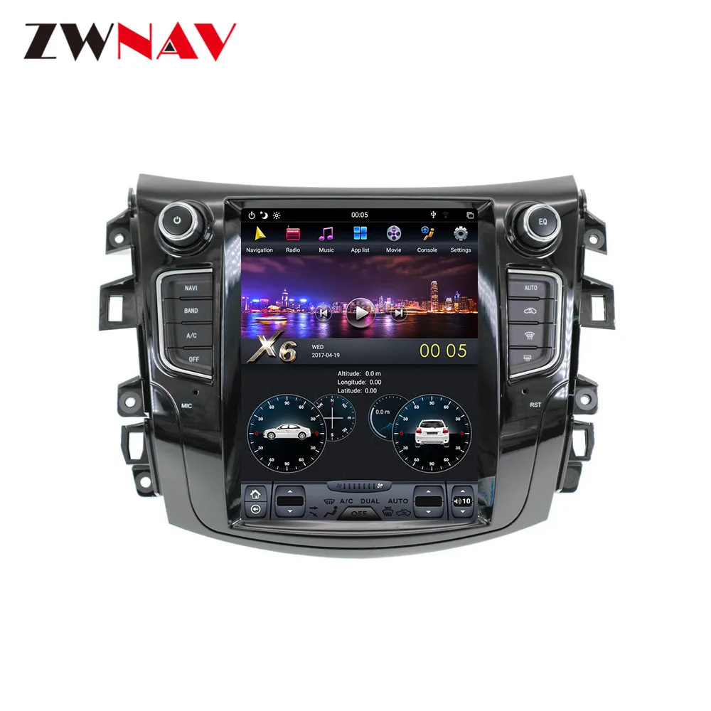 Excellent PX6 4GB RAM Tesla Style Android 8.1 Car GPS Navigation For NISSAN NP300 Navara 2014-019 Head Unit Multimedia Radio Tape Recorder 9
