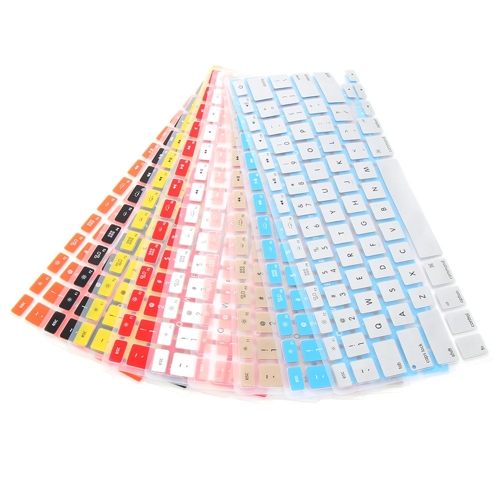 Colorful Soft Silicone Keyboard Cover Sticker Film Protector For Apple Macbook Pro Air 13" 15" 17" Computer Accessories-1