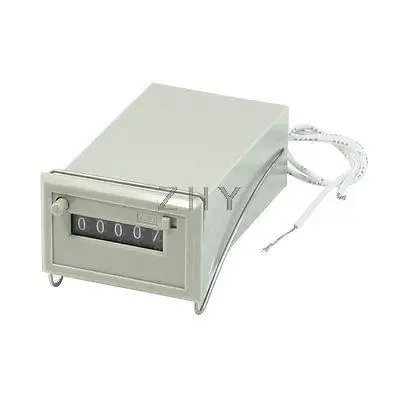 

CSK5-DKW AC 220V 5 Digits 2 White Wire Lockable Electronmagnetic Counter
