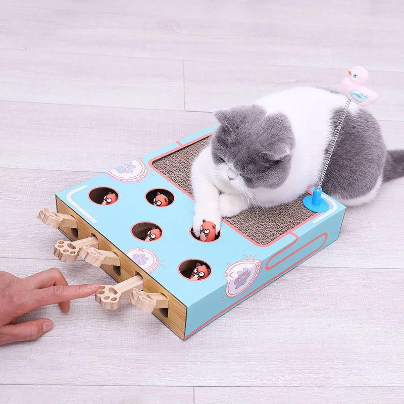 Cat Toys Corrugated Paper Cat Scratch Board Nest Interactive Solid Wood Hamster Cat Scratch Ball Relief Cat Cat Tree House