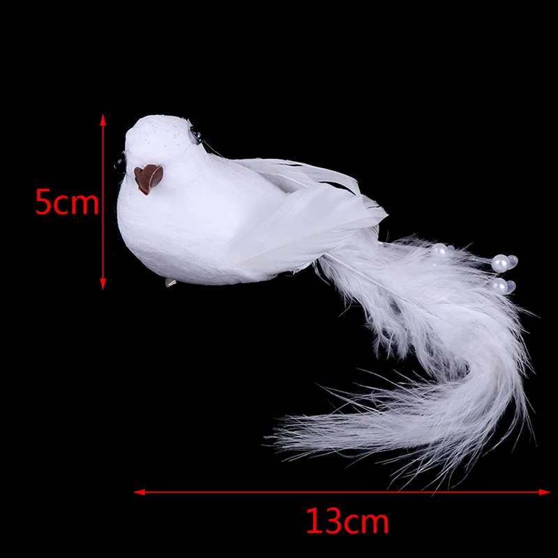1pcs 3D Foam Feather Simulation Bird Artificial Home Garden Decor Wedding Decoration DIY Party Crafts Ornament Props | Дом и сад
