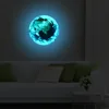 New Fluorescent blue earth Moon Cartoon DIY 3d Wall Stickers for kids rooms decoration bedroom Home decor Living Room ► Photo 3/6