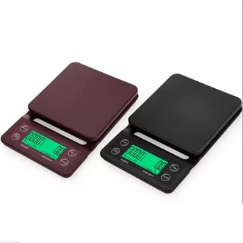 

5Kg/0.1G Drip Coffee Scale with Timer Portable Electronic Digital Coffee Scale Kitchen Scale High Precision LED Electronic Scale