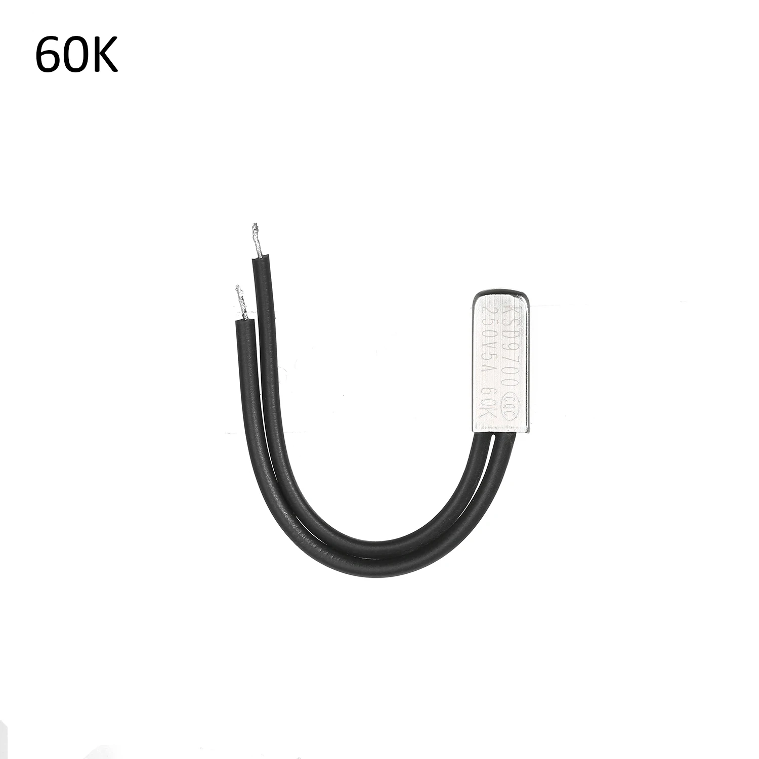 60 Degree KSD9700 250V 5A пластиковые предохранители биметаллический диск переключатель температуры нормально открытый Термостат тепловой протектор 40~ 105 ℃ - Цвет: 60 Degree