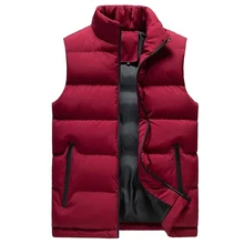 Men jacket sleeveless vest autumn and winter Jackets Warm Down Vests Casual Coats Male Hunt Soft Vest Men Waistcoat Zipper Coat