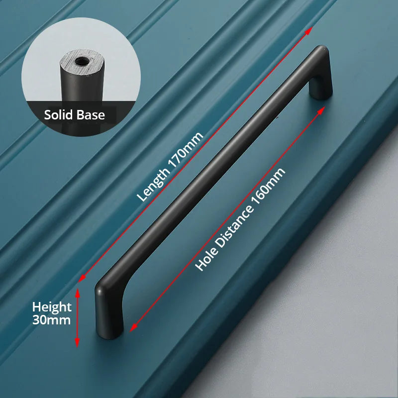 Pearl Gray 160mm Современный минималистичный цинковый сплав черная длинная ручка кухонный шкаф выдвижной ящик шкафа Ручка мебель - Цвет: Pearl Gray 160mm
