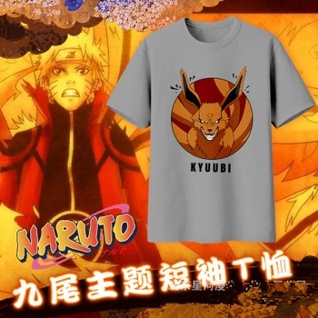 

High Quallity Japanese Anime NARUTO Kyuubi Periphera T-shirt Man Woman Cosplay Costume Periphera T-shirt