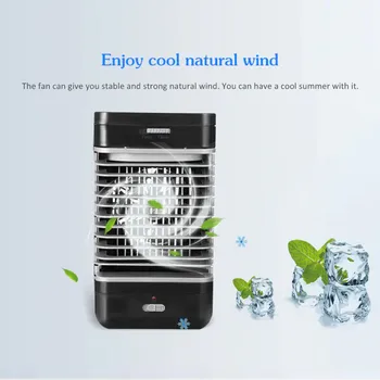 

3 In 1 Air Cooler Mini USB Portable Air Conditioner Personal Space Cooling Fan Conditioning Humidifier Purifier For Office Home