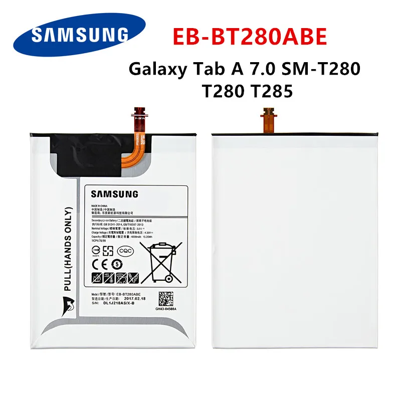 Оригинальный аккумулятор для планшета SAMSUNG 4000 мА/ч Samsung Galaxy Tab A 7 0 T280 T285 с зарядным