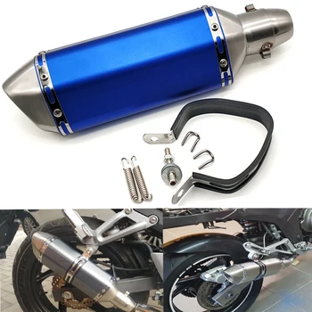 

For Yamaha FZ07 XSR 700 900 TDM 900 YBR 125 YZF R15 XT660 Motorcycle exhaust pipe Exhaust Modify Motocross Exhaust Muffler 51mm