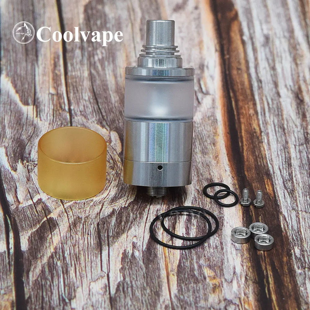 

WOLF COOLVAPE sine mtl rta 22mm vape atomizer 2ml capacity 316ss Rebuildable Tank rta for 510 thread Mechanical mod vs kylin rta
