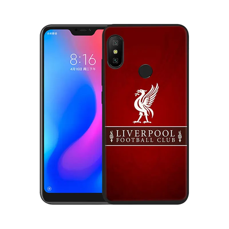 EWAU Liverpool Club мягкий черный ТПУ силиконовый чехол для телефона чехол для Xiaomi Redmi Note 4 4X5 6 7 8 pro 5A Prime