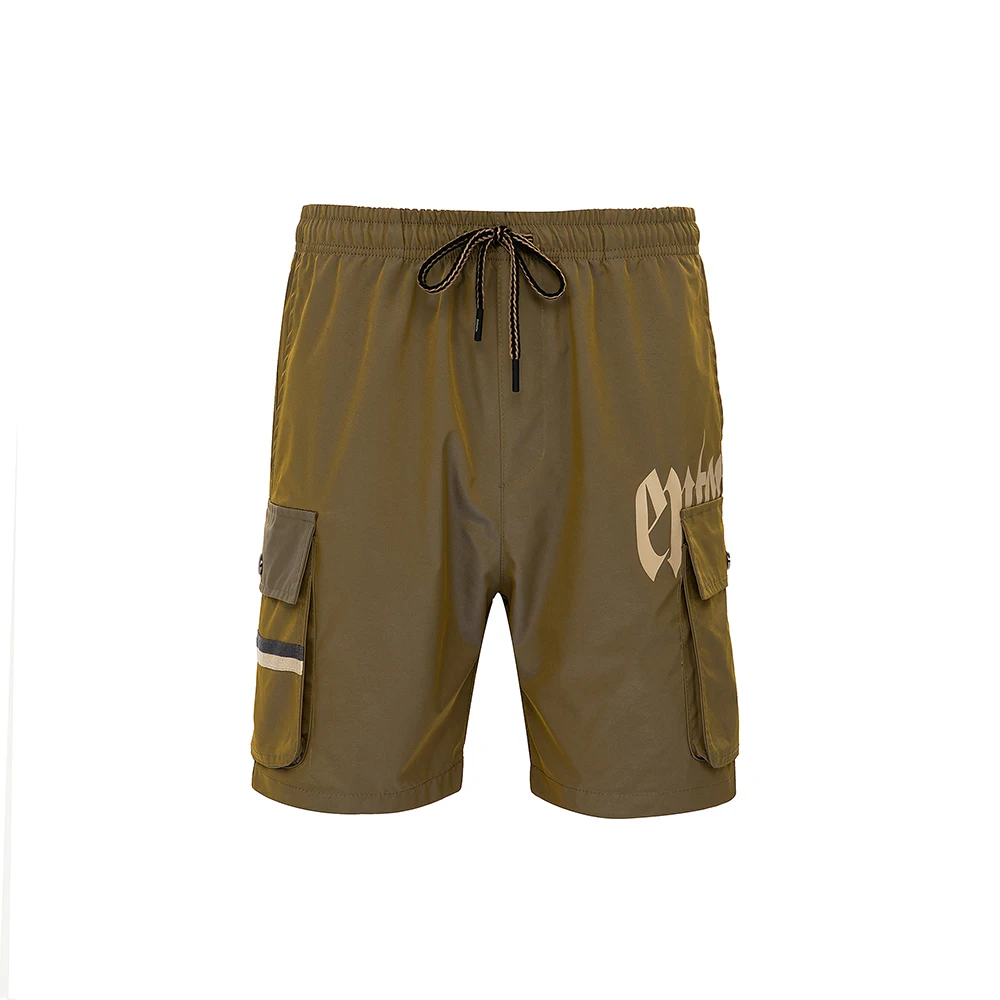 Multi-Bolsillo de verano Pantalones cortos de los hombres casuales carta Impresión de ocio Hip-hop Jogger pantalones cortos de chándal de hombre pantalones cortos de moda