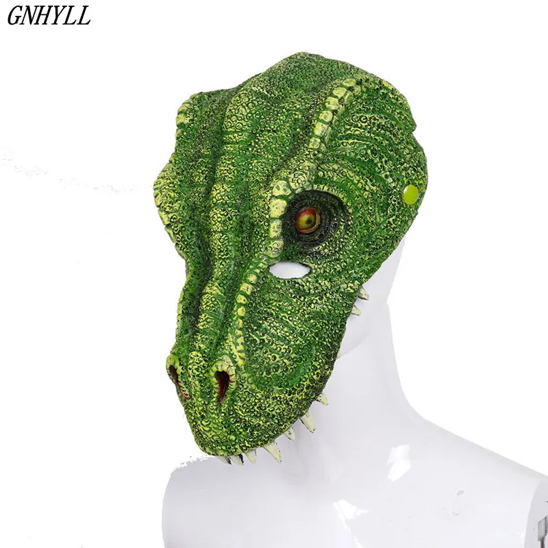 GNHYLL маска для взрослых животных динозавр Динозавр Хэллоуин реалистичный Марди