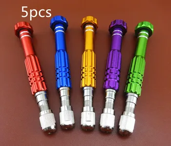 

6pcs Leather Craft Sewing Stitching Awl Universal Metal Clip Handle for Round & Flat Blades Needle - Knife Cutter Punch Chisel