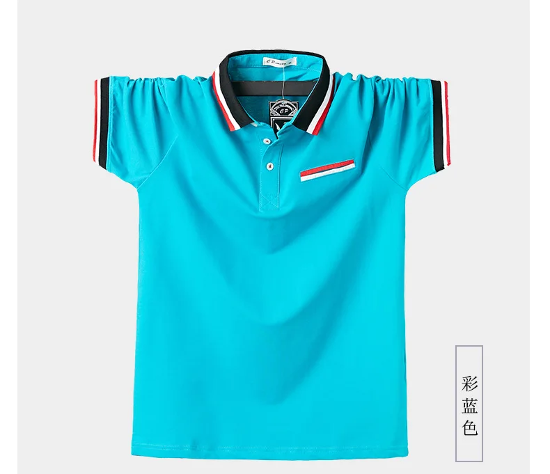 meninos polo camisas verão casual turndown collar