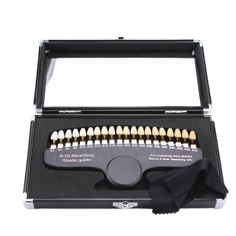 

Teeth Whitening Color Palette for Compare Contrast Dental Appliance R20 Bleaching with Mirror