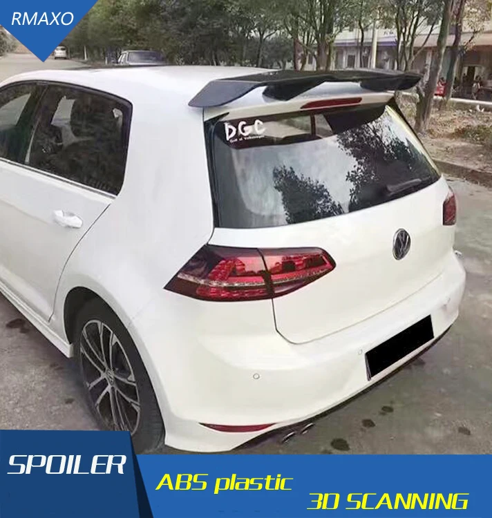 Для Golf 7 MK7 R GTD GT I спойлер- ABS Материал заднее крыло автомобиля праймер цвет задний спойлер для Volkswagen Golf 7,5 спойлер