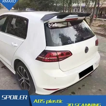 Для Golf 7 MK7 R GTD GT I спойлер- ABS Материал заднее крыло автомобиля праймер цвет задний спойлер для Volkswagen Golf 7,5 спойлер