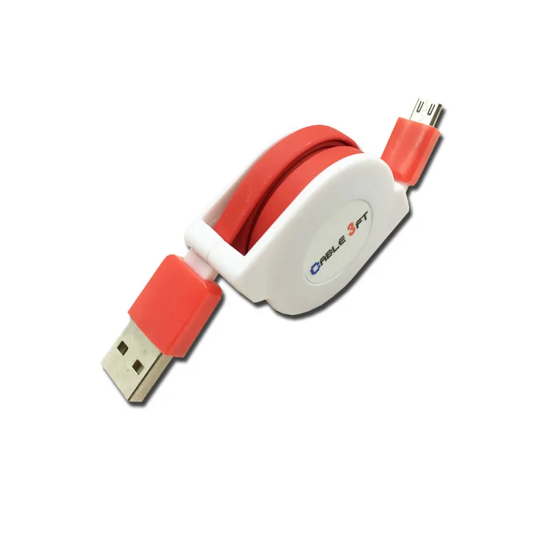 2/3 м микро USB Выдвижной зарядный кабель для Samsung Galaxy J3, J5, J7 года Redmi 8 7A 7 6 портативное зарядное устройство адаптер кабель