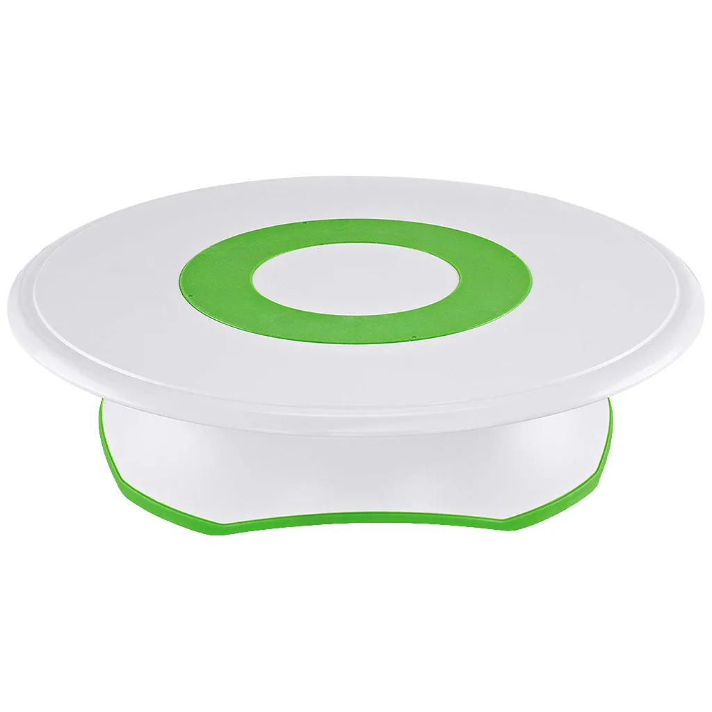 

Cake Decoration Turntable Cake Cream Stand Frame with Soft-grip and Smooth-rolling Track Non-slip Base Baking Tools 3 inx12 in