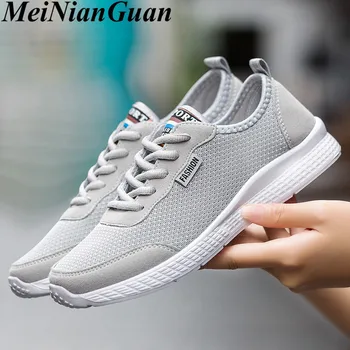 

Spring Autumn Men's Sneaker Plus Size Men Casual Shoes Comfort Male Shoe Unisex Fashion Walk Shoe Fly Weaving Man Sneakers L12