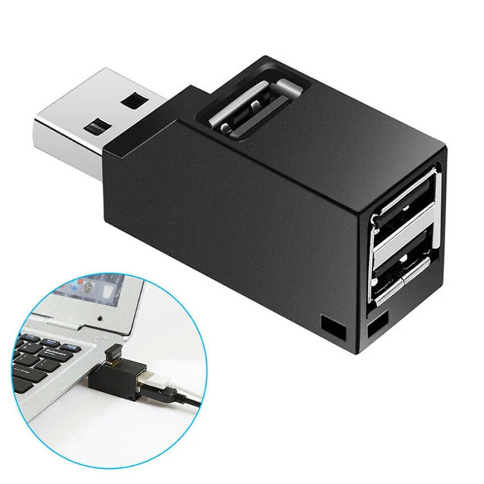 Mini USB 2.0/3.0 High Speed Hub Splitter 3 Ports USB Hub for Notebook,Laptop, PC,OfficeNew Arrival For Mobile Phone Hub