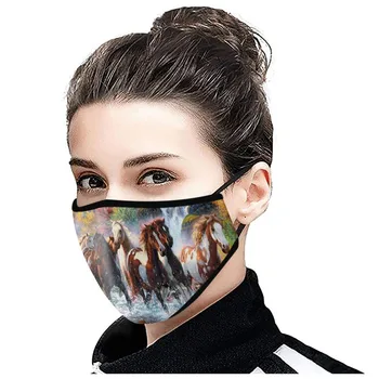 

Mascarilla Adult Washable Reusable Mouth Mask Unisex Sand Exhaust Face Masks Washable Breathable Cycling Mouth Caps Washable