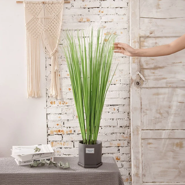 5 pz/lotto piante artificiali PVC cipolla erba vaso decorazione casa  composizione floreale erba finta giardino