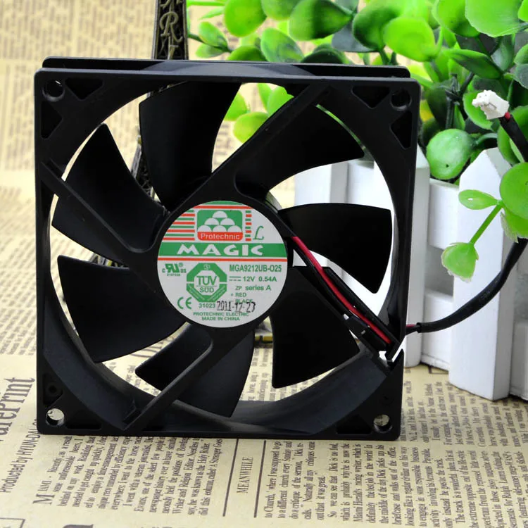 Двухпроводной Вентилятор охлаждения Yongli MGA9212UB-O25 9025 12V 0.54A