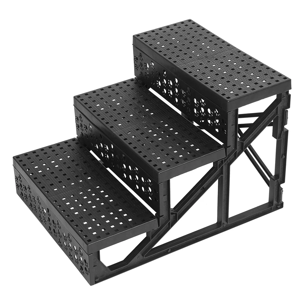 

Soft Cat Dog Steps Ramp Paw design Small Climb Pet Step Stairs Black White P7Ding