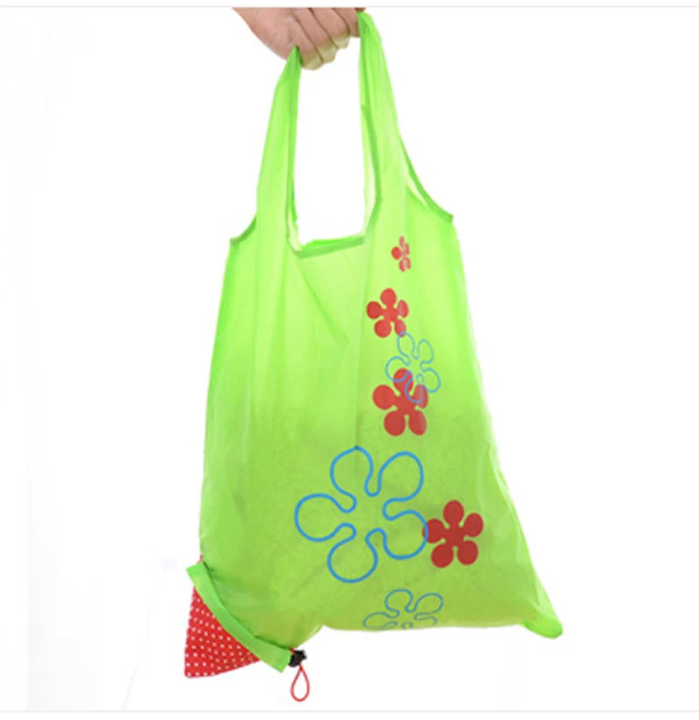 Новая модная сумка для покупок, портативная складная креативная сумка для покупок, складная многоразовая сумка для покупок, Эко сумка для покупок продуктов питания - Цвет: Зеленый