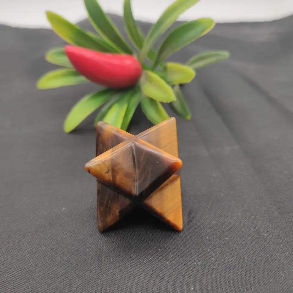 Тигровый глаз камень Merkaba Orgone Reiki драгоценный духовное исцеление священный|Камни|