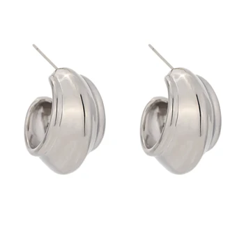 

Yhpup Punk Metal Geometric Stud Earrings for Women Charm Copper Stylish Earrings Celebrity Jewelry Aros Mujer Oreja Gift 2020