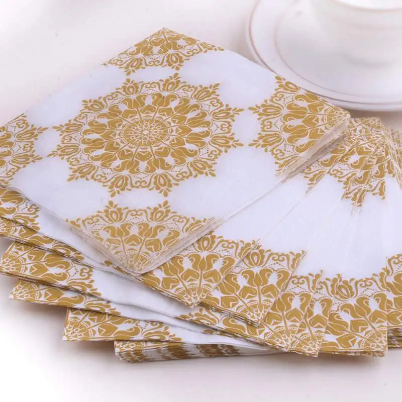Party Napkins Decorative Dinner Napkins Disposable Paper Cocktail