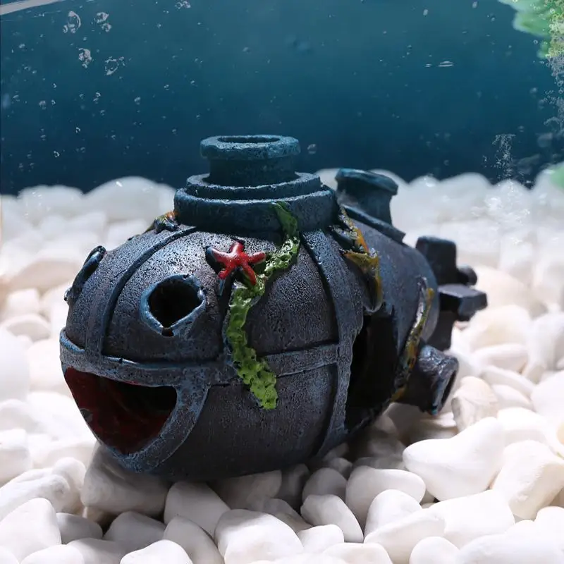 Пиратский корабль Аквариум Ландшафтный декор корабль избегая глубоководных подводных лодок домашнее украшение