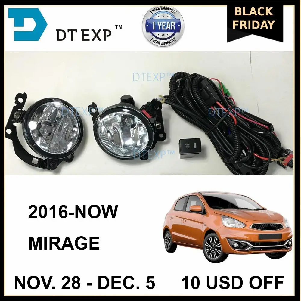 

2016 2017 2018 2019 MIRAGE fog lamp SET with bulb WIRE AND SWITCH ATTRAGE FOG LAMP SET CHOOSE BASED ON PICTURE