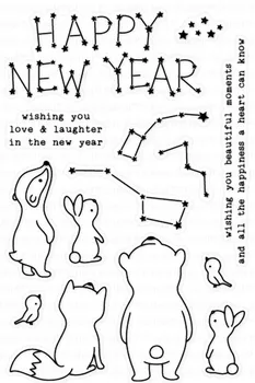 

happy New Year Clear Silicone Stamp / seal for DIY Scrapbooking / Album Decorative Clear Stamp Sheets A146