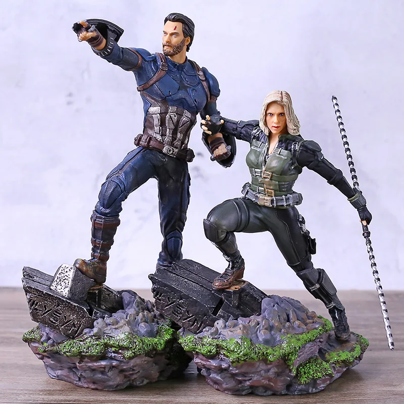 

Iron Studios Captian America / Black Widow Avengers Infinity War PVC Statue Figure Collectible Model Toy