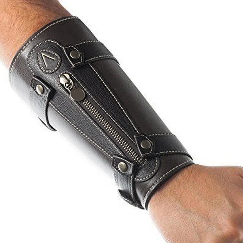 Medieval Assassin Creed Hidden Blade Wrist Arm Armor Knife Sword Sleeve Cuff Dagger Gauntlet Bracer Edward Cosplay Costume Props wrist guard,cosplay gloves,cosplay wrist cuffs,cosplay bracelet