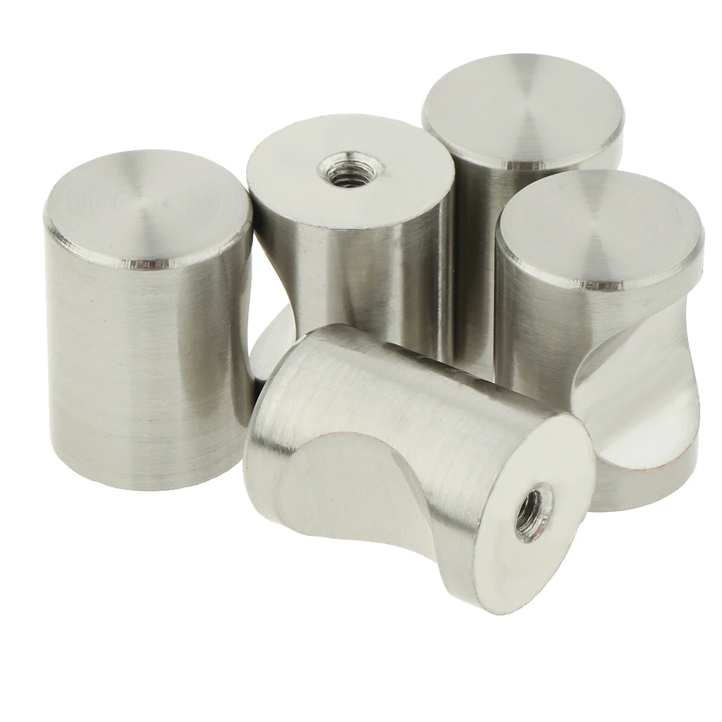 25x18mm 5pack Cylindroid Drawer Pull Handle Door Cabinet Knobs Nickel Hardware Knobs Furniture Round Handle Pull Knobs 