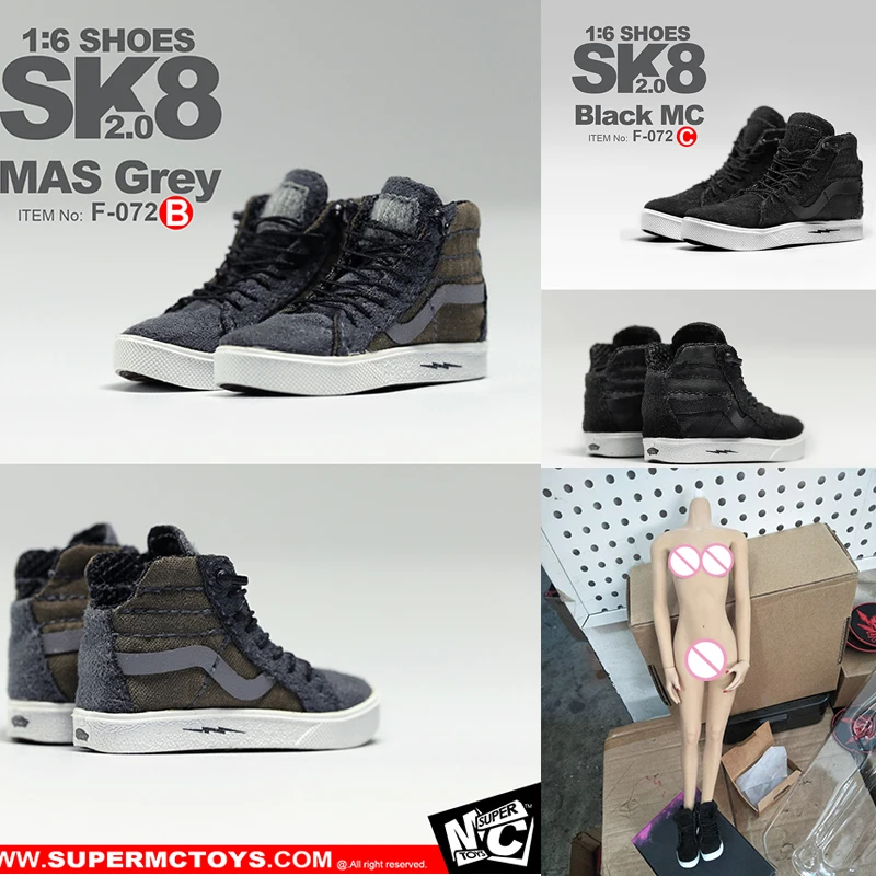 MCToys 1/6 весы экшен фигурка аксессуары SK8 обувь 2 0 скейтборда кроссовки на плоской