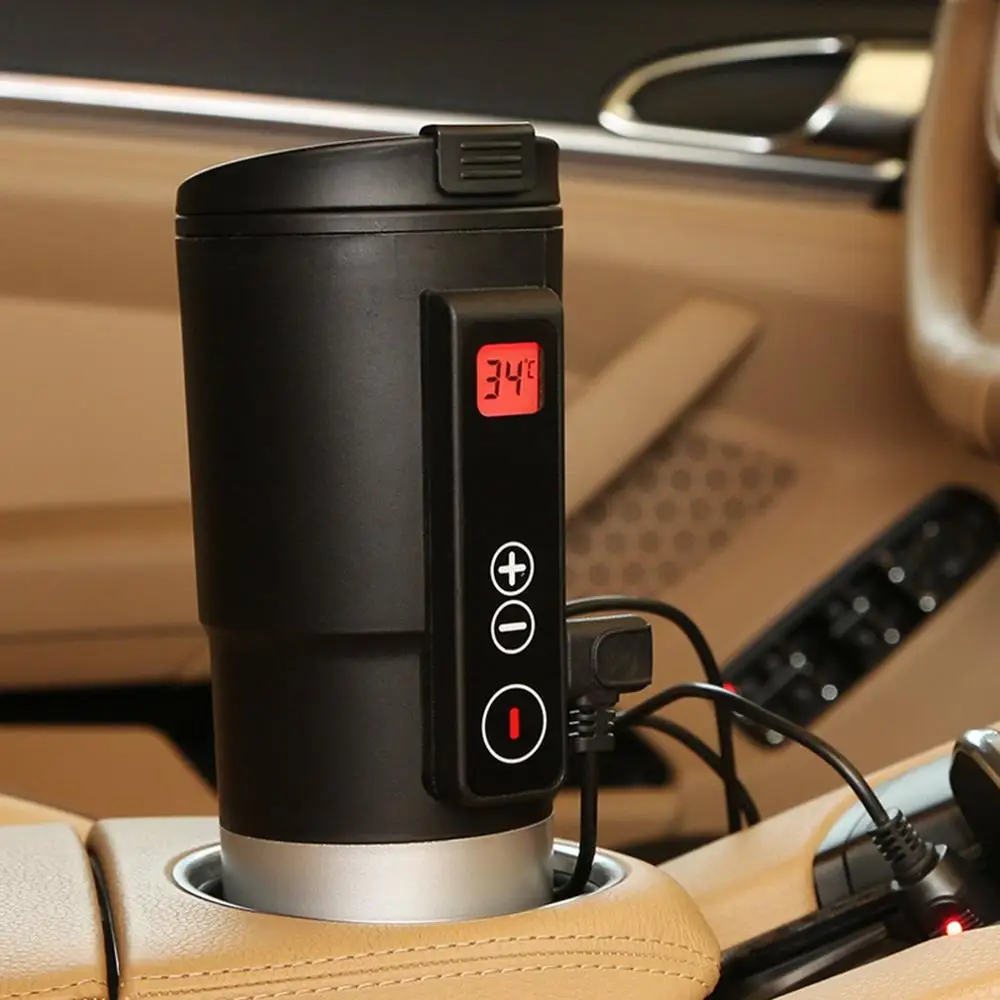 

Car 12V Electric Hot Water Cup Thermostat Car Home Temperature Control Cup Multi-Function Heating Mug Kettle