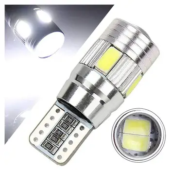 

1 Pcs Car Light Bulb 5630 6smd W5w Car 12v Led Tail Brake Rear Light Lamp Car Led Light Canbus Wedge Bulb Lamp Hot Hot